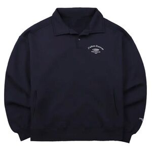 New Black Polo Sweatshirt - Size M